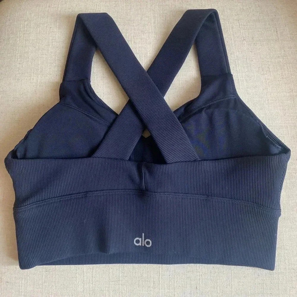 ALO Yoga Other - ALO Yoga Emulate Sports Bra in Dark Navy Size Small